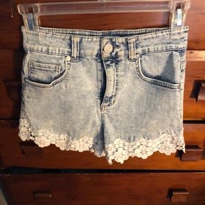 Charlotte Russe lace bottom shorts